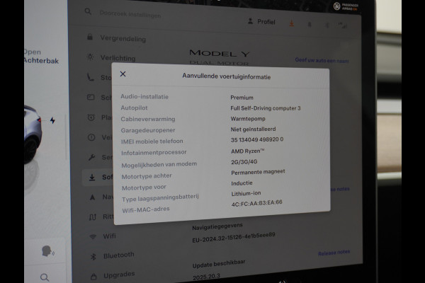 Tesla Model Y Performance 534pk 0-100 3,8 sec. AWD 78,1kWh Warmte-pomp 21"-lm FSD-Comp.3 AutoPilot Carbon-Spoiler Elekr.Achterklep AMD-Ryzen-i 3xCamera Navi LED ACC DAB Voorverwarmen interieur en Keyless via App One-Pedal-Drive Rode Remklauwen Garantie op Accu 13-04-2031 maz. 192.000km max. 250Kw laadvermogen !