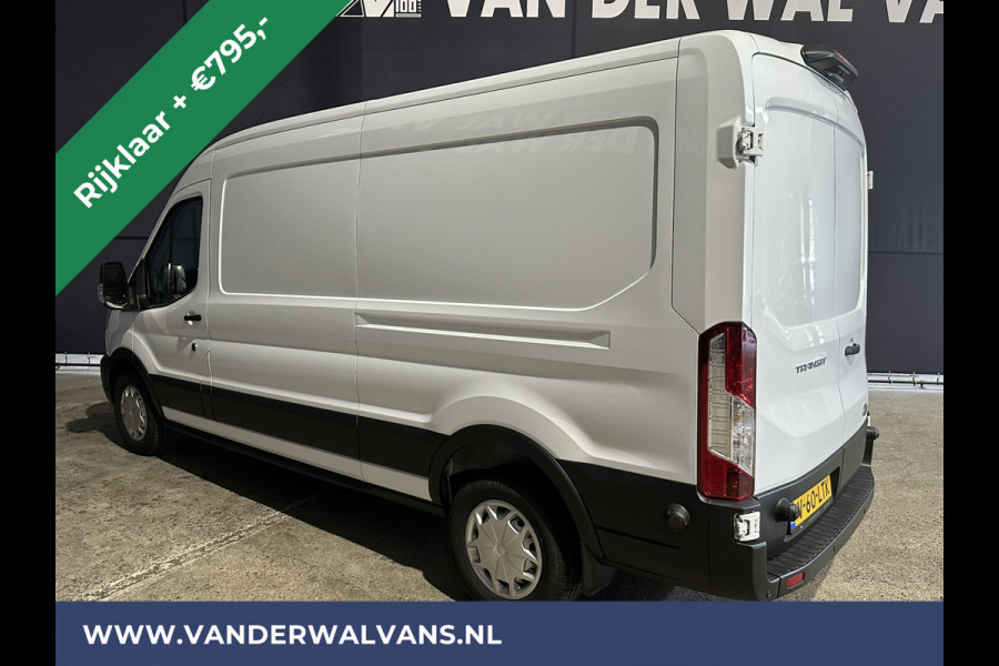 Ford Transit 2.0TDCI 131pk L3H2 Euro6 RIJKLAAR Airco | Camera | Navigatie | Apple Carplay | Android Auto Cruisecontrol, Elektrisch verstelbare bestuurdersstoel, Stoelverwarming, Verwarmde voorruit, Parkeersensoren, Bijrijdersbank, 2500kg trekvermogen