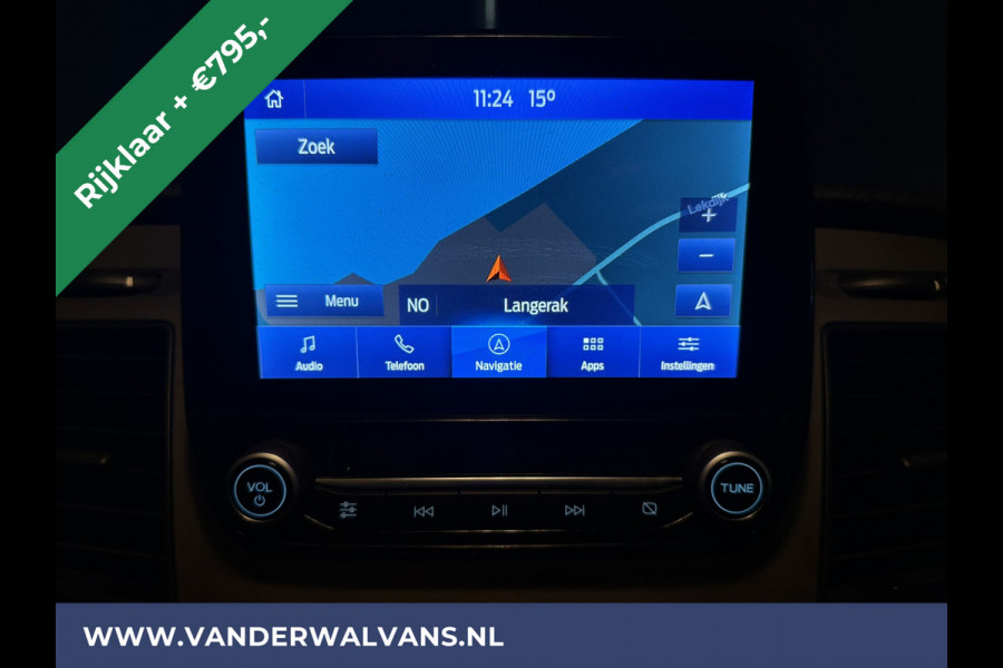 Ford Transit 2.0TDCI 131pk L3H2 Euro6 RIJKLAAR Airco | Camera | Navigatie | Apple Carplay | Android Auto Cruisecontrol, Elektrisch verstelbare bestuurdersstoel, Stoelverwarming, Verwarmde voorruit, Parkeersensoren, Bijrijdersbank, 2500kg trekvermogen