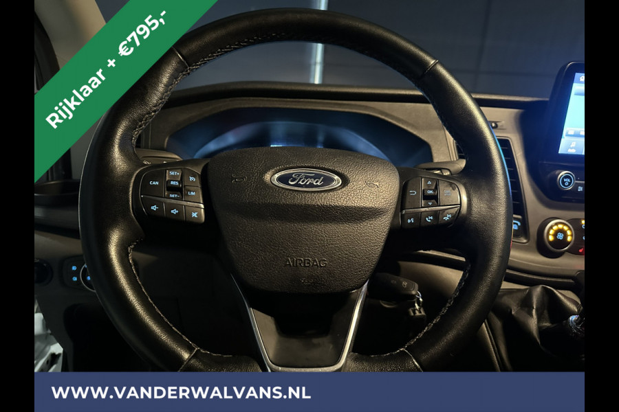Ford Transit 2.0TDCI 131pk L3H2 Euro6 RIJKLAAR Airco | Camera | Navigatie | Apple Carplay | Android Auto Cruisecontrol, Elektrisch verstelbare bestuurdersstoel, Stoelverwarming, Verwarmde voorruit, Parkeersensoren, Bijrijdersbank, 2500kg trekvermogen