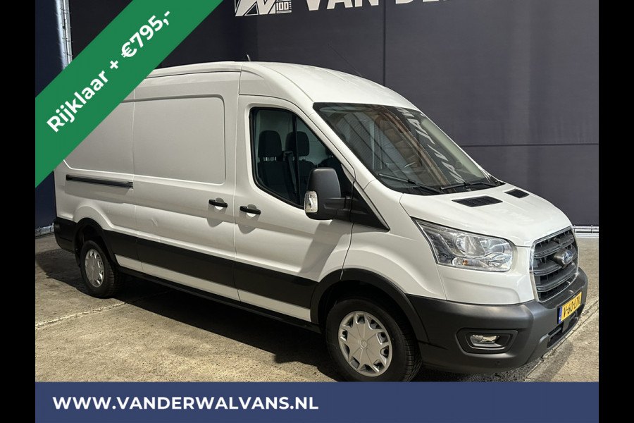 Ford Transit 2.0TDCI 131pk L3H2 Euro6 RIJKLAAR Airco | Camera | Navigatie | Apple Carplay | Android Auto Cruisecontrol, Elektrisch verstelbare bestuurdersstoel, Stoelverwarming, Verwarmde voorruit, Parkeersensoren, Bijrijdersbank, 2500kg trekvermogen