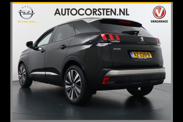 Peugeot 3008 1.6T 181PK AUT-8 Leer Navi Cruise Apple Carplay Android 19" Ecc 360°Camera PDC Elek.Achterklep DAB Connect Blue Premium Led Keyless Lane Departure Privacy Glas Regen-Lichtsensor Draadloze lader Pack City 1 Bluetooth Nieuwprijs €40.540,- Origineel Nederlandse Auto