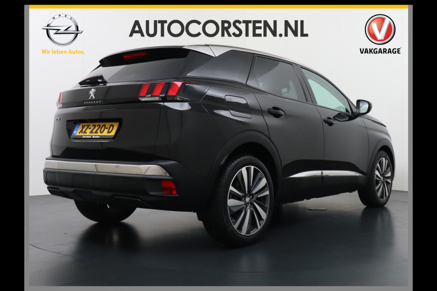 Peugeot 3008 1.6T 181PK AUT-8 Leer Navi Cruise Apple Carplay Android 19" Ecc 360°Camera PDC Elek.Achterklep DAB Connect Blue Premium Led Keyless Lane Departure Privacy Glas Regen-Lichtsensor Draadloze lader Pack City 1 Bluetooth Nieuwprijs €40.540,- Origineel Nederlandse Auto