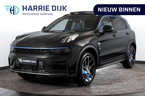 Lynk & Co 01 1.5 PHEV 261PK MY23 | 360 Camera | 7.4 kWh Boordlader | Donkere hemel | S/K-panodak | Adapt. Cruise | Memory | Stoel-+Stuurverw. | Elek. klep | LM 20" | 1700