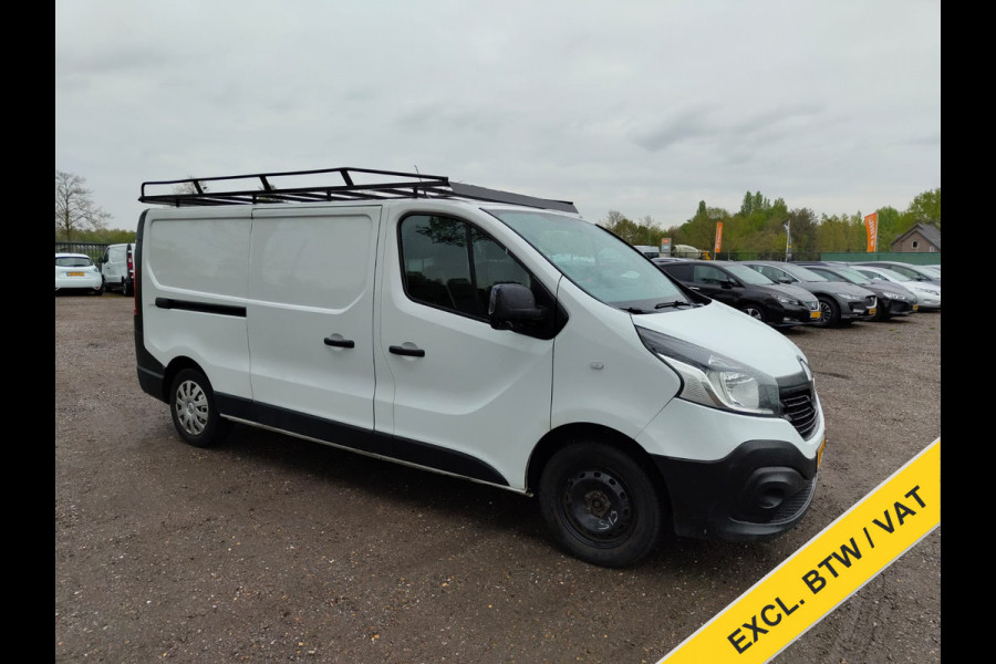 Renault Trafic CDTi L2 3-Pers Navi Airco Trekhaak Cruise Control MultiMedia Comfort Energy Pdc 1.6dCi T29 lengte 2 Imperiaal Betonplexvloer Wandbetimmering Schuifdeur 2.000kg Trekgewicht Euro 6
