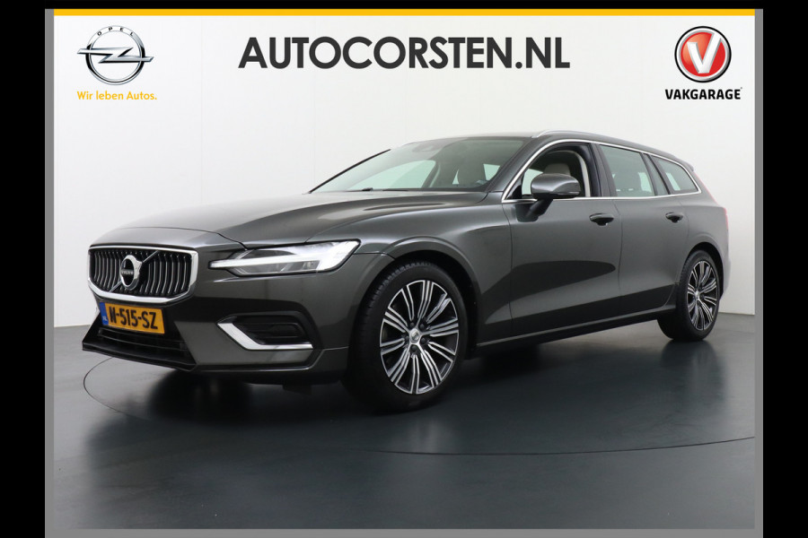 Volvo V60 2.0B3 AUT-7 177PK Inscription Leer MHEV Apple Carplay Android Auto Harman&Kardon Prem.Aurdio Camera Adap.Cruise Elek.Stoelen Stu Lmv 18" Led Elek. Achterklep Regen-Lichtsensor Collision Avoidance Bluetooth Wifi 1e Eigenaar €50.755 Nieuwprijs Zeer compleet MHEV-Mild-Hybrid 1800kg trekvermogen