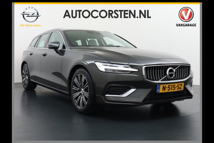 Volvo V60 2.0B3 AUT-7 177PK Inscription Leer MHEV Apple Carplay Android Auto Harman&Kardon Prem.Aurdio Camera Adap.Cruise Elek.Stoelen Stu Lmv 18" Led Elek. Achterklep Regen-Lichtsensor Collision Avoidance Bluetooth Wifi 1e Eigenaar €50.755 Nieuwprijs Zeer compleet MHEV-Mild-Hybrid 1800kg trekvermogen