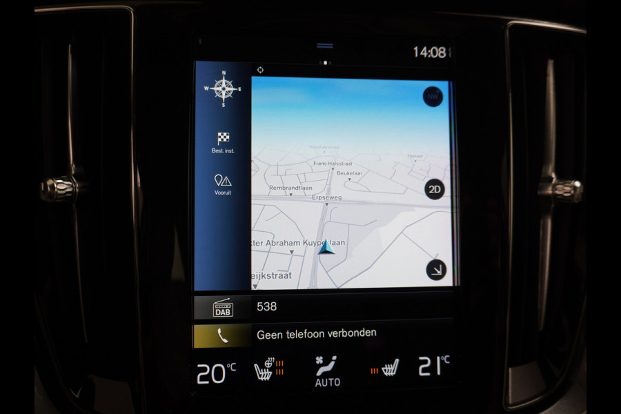 Volvo V60 2.0B3 AUT-7 177PK Inscription Leer MHEV Apple Carplay Android Auto Harman&Kardon Prem.Aurdio Camera Adap.Cruise Elek.Stoelen Stu Lmv 18" Led Elek. Achterklep Regen-Lichtsensor Collision Avoidance Bluetooth Wifi 1e Eigenaar €50.755 Nieuwprijs Zeer compleet MHEV-Mild-Hybrid 1800kg trekvermogen