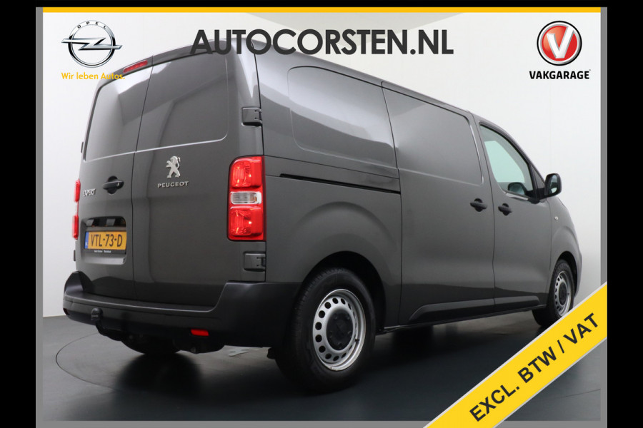 Peugeot Expert HDI 102pk Premium Trekhaak Airco Bluetooth Cruise Control Regen/Lichtsensor Betonplex vloer Lat om Lat Schuifdeur Dealeronderhouden! Recent onderhoud gehad.