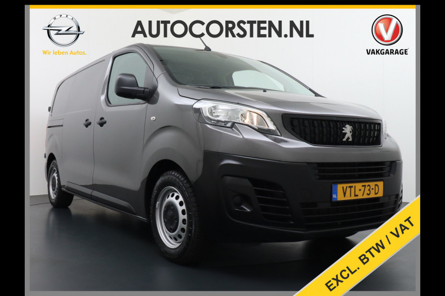 Peugeot Expert HDI 102pk Premium Trekhaak Airco Bluetooth Cruise Control Regen/Lichtsensor Betonplex vloer Lat om Lat Schuifdeur Dealeronderhouden! Recent onderhoud gehad.