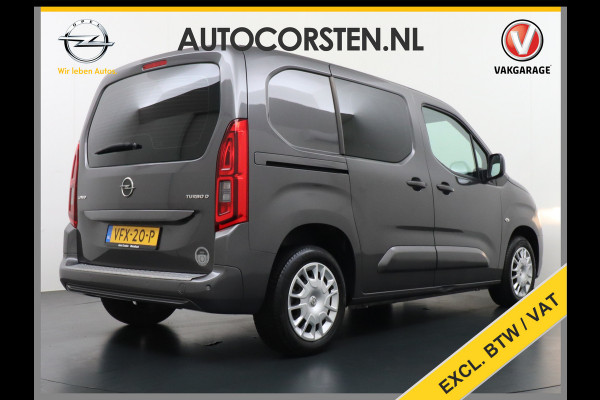Opel Combo D102pk Leer Navi Apple/Android CruiseControl Stoel-/Stuurverw. Dab Bordherkenning Aut.Verlichting 1.5CDTi l1h1 EURO6 Bluetooth Regensensor Elek.Ramen Mistlampen Usb Pdc RamenAchter Volledig Betimmerde Laadbak Innovation