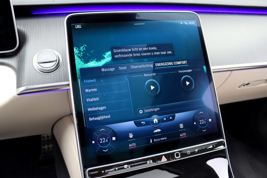 Mercedes-Benz S-Klasse 500 4MATIC AMG Line Aut9 | Achterasbesturing | Distronic+ | Airmatic | Entertainment Achter | Massage | HUD | Burmester | Vlakkenverwarming | Stoelventilatie | Digital Light |