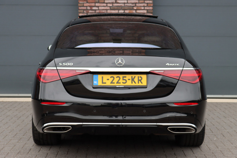 Mercedes-Benz S-Klasse 500 4MATIC AMG Line Aut9 | Achterasbesturing | Distronic+ | Airmatic | Entertainment Achter | Massage | HUD | Burmester | Vlakkenverwarming | Stoelventilatie | Digital Light |