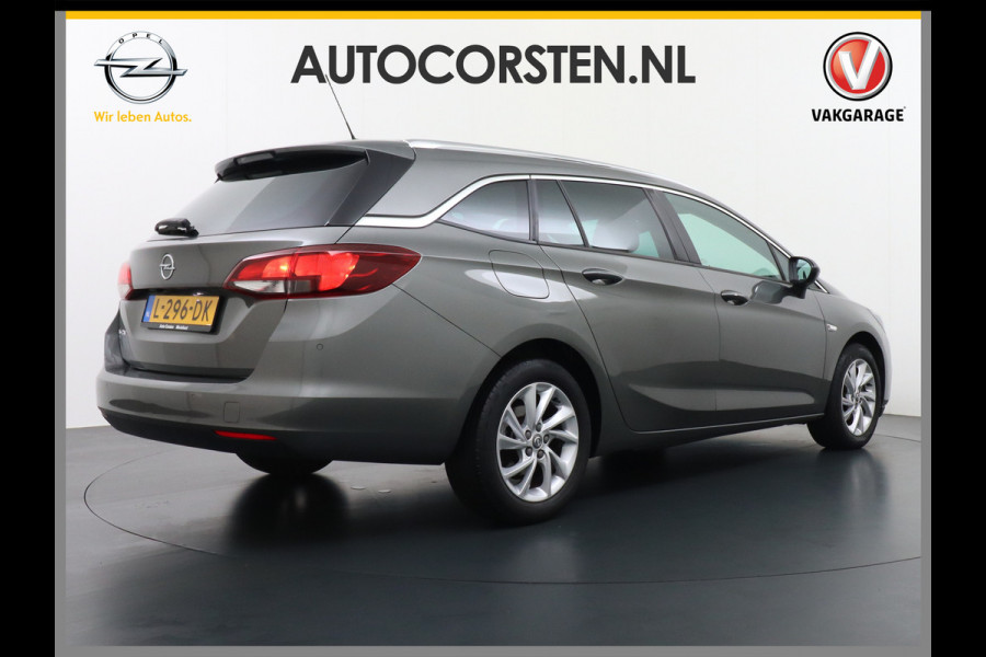 Opel Astra Sports Tourer T 111pk Navi Apple/Android Elek.klep Keyless Lane-dep. CruiseControl Pdc-a+v Ecc Licht-/Zichtpakket Bluetooth Isofix 4xElek.Ramen Mistlampen Usb 16''LM Dealer Onderhouden 1.2 Turbo Business Elegance