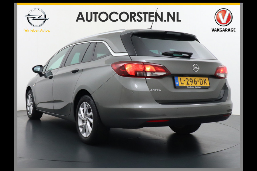 Opel Astra Sports Tourer T 111pk Navi Apple/Android Elek.klep Keyless Lane-dep. CruiseControl Pdc-a+v Ecc Licht-/Zichtpakket Bluetooth Isofix 4xElek.Ramen Mistlampen Usb 16''LM Dealer Onderhouden 1.2 Turbo Business Elegance