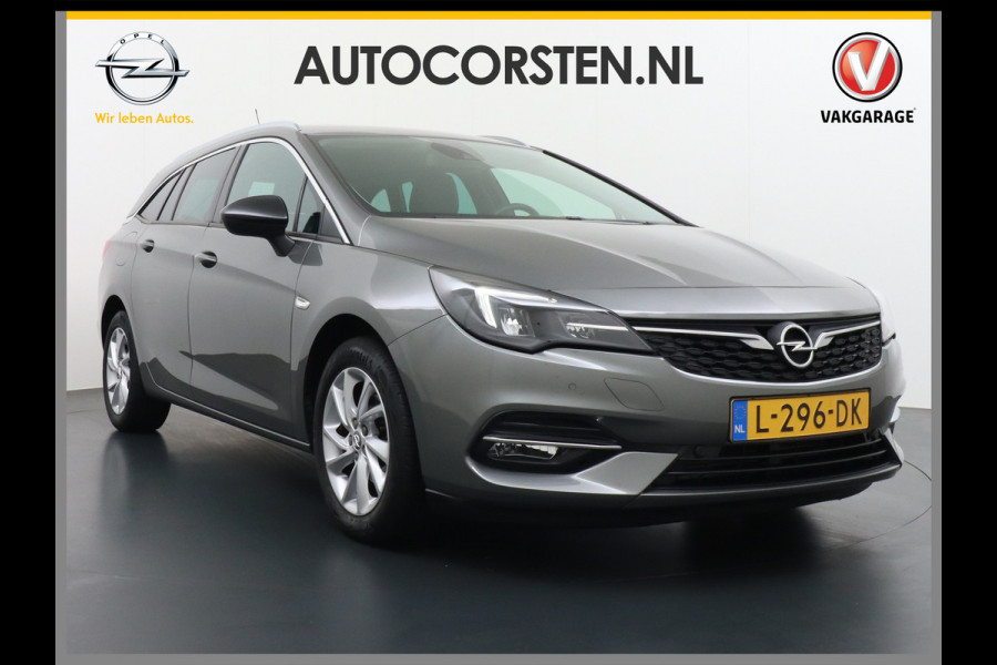 Opel Astra Sports Tourer T 111pk Navi Apple/Android Elek.klep Keyless Lane-dep. CruiseControl Pdc-a+v Ecc Licht-/Zichtpakket Bluetooth Isofix 4xElek.Ramen Mistlampen Usb 16''LM Dealer Onderhouden 1.2 Turbo Business Elegance