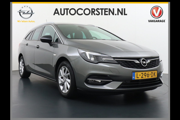 Opel Astra Sports Tourer T 111pk Navi Apple/Android Elek.klep Keyless Lane-dep. CruiseControl Pdc-a+v Ecc Licht-/Zichtpakket Bluetooth Isofix 4xElek.Ramen Mistlampen Usb 16''LM Dealer Onderhouden 1.2 Turbo Business Elegance