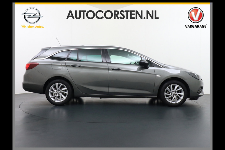 Opel Astra Sports Tourer T 111pk Navi Apple/Android Elek.klep Keyless Lane-dep. CruiseControl Pdc-a+v Ecc Licht-/Zichtpakket Bluetooth Isofix 4xElek.Ramen Mistlampen Usb 16''LM Dealer Onderhouden 1.2 Turbo Business Elegance