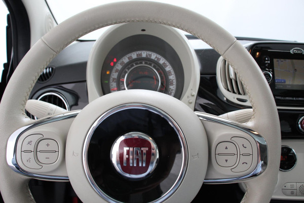 Fiat 500 1.2 Lounge | Navigatie | Lederen Interieur | Climate Control | Panoramadak | Parkeer sensoren