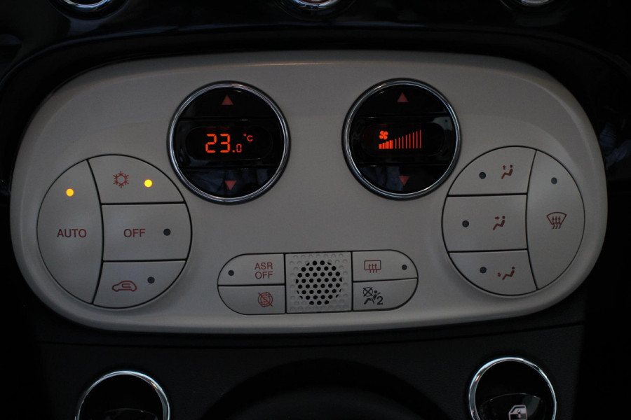 Fiat 500 1.2 Lounge | Navigatie | Lederen Interieur | Climate Control | Panoramadak | Parkeer sensoren