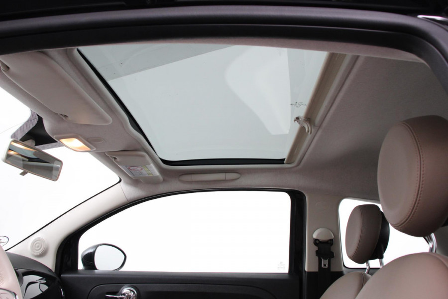 Fiat 500 1.2 Lounge | Navigatie | Lederen Interieur | Climate Control | Panoramadak | Parkeer sensoren