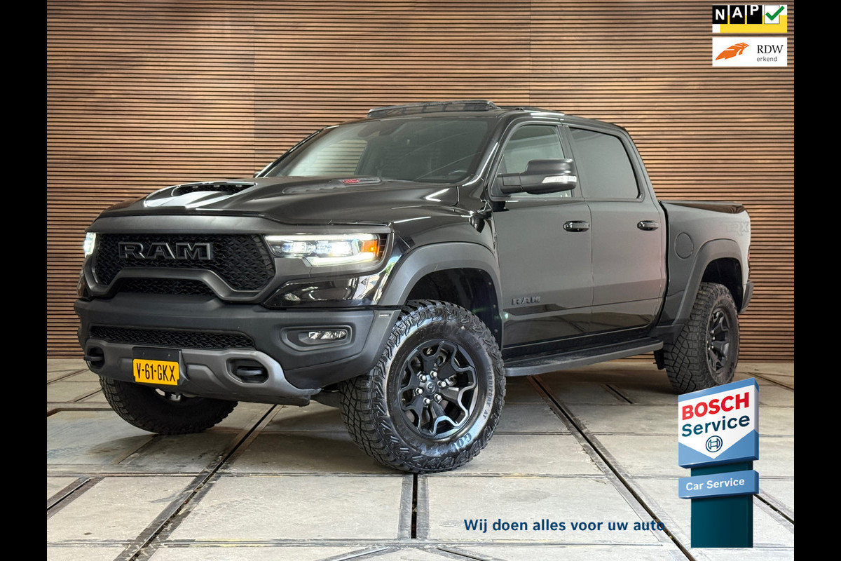 Dodge Ram 1500 6.2 V8 4x4 Crew Cab TRX | 712PK! | Supercharger | LaunchControl | PANO | Nieuwstaat | KANON | incl. Gasinstallatie Dodge Ram 1500 6.2 V8 4x4 Crew Cab TRX | 712PK! | Supercharger | LaunchControl | PANO | Nieuwstaat | KANON | incl. Gasinstallatie