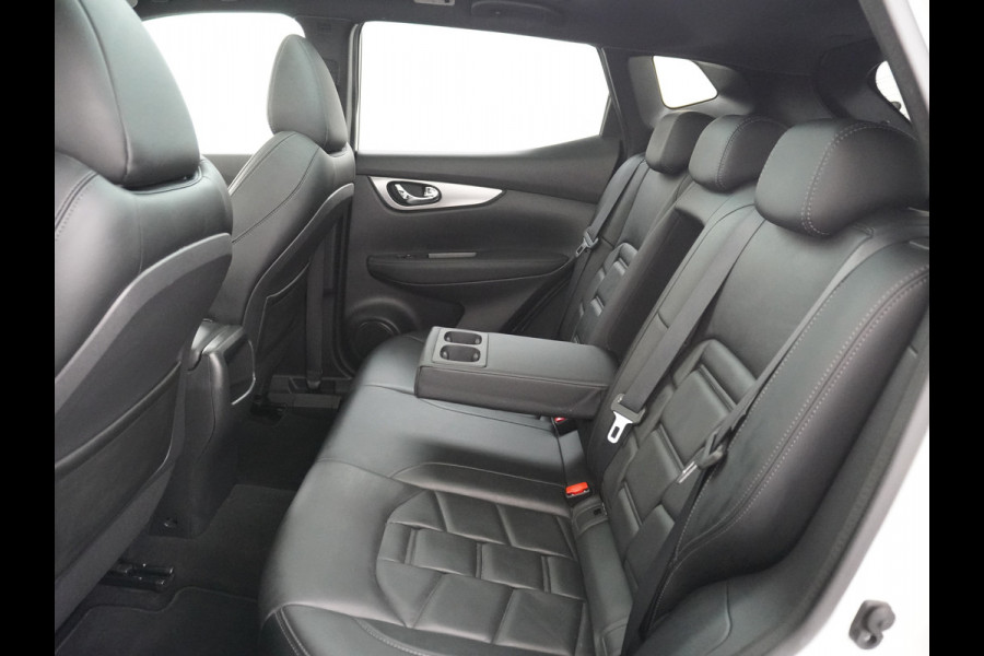 Nissan QASHQAI 116pk Tekna+ Aut. Bose Pano.dak Leer+Elektr.+Mem-Stoel 360Camera Keyless ZwarteHemel Lane-dep. Parkeerhulp Navi Usb Elek.Stoelen Bordherk. Verw.Voorruit Led Stoelverw. Bluetooth Isofix Led Regensensor Aut.Verlichting Ecc Mistlampen 19''LM Dealer Onderhouden € 38.500,- nieuw