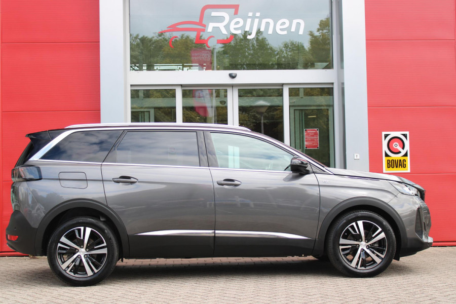 Peugeot 5008 1.2 130PK AUTOMAAT GT | NAVIGATIE | APPLE CARPLAY/ANDROID AUTO | ADAPTIVE CRUISE CONTROL | KEYLESS ENTRY/START | FULL LED KOPLAMPEN | 18" LICHTMETALEN VELGEN | CLIMATE CONTROL | 7-PERSOONS! | STOEL VERWARMING | DODEHOEK DETECTIE |