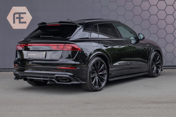 Audi Q8 60 TFSI e quattro Pro Line S Competition 490pk ACHTERAS BESTURING| STOELVERWARMING & VERKOELING | MASSAGE | ADAPTIVE | TREKHAAK | SFEERVERLICHTING | RED STITCHING |