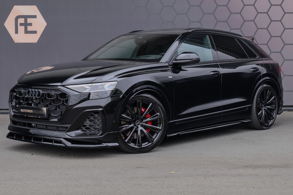 Audi Q8 60 TFSI e quattro Pro Line S Competition 490pk ACHTERAS BESTURING| STOELVERWARMING & VERKOELING | MASSAGE | ADAPTIVE | TREKHAAK | SFEERVERLICHTING | RED STITCHING |