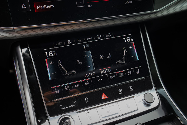 Audi Q8 60 TFSI e quattro Pro Line S Competition 490pk ACHTERAS BESTURING| STOELVERWARMING & VERKOELING | MASSAGE | ADAPTIVE | TREKHAAK | SFEERVERLICHTING | RED STITCHING |