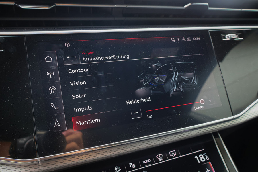 Audi Q8 60 TFSI e quattro Pro Line S Competition 490pk ACHTERAS BESTURING| STOELVERWARMING & VERKOELING | MASSAGE | ADAPTIVE | TREKHAAK | SFEERVERLICHTING | RED STITCHING |