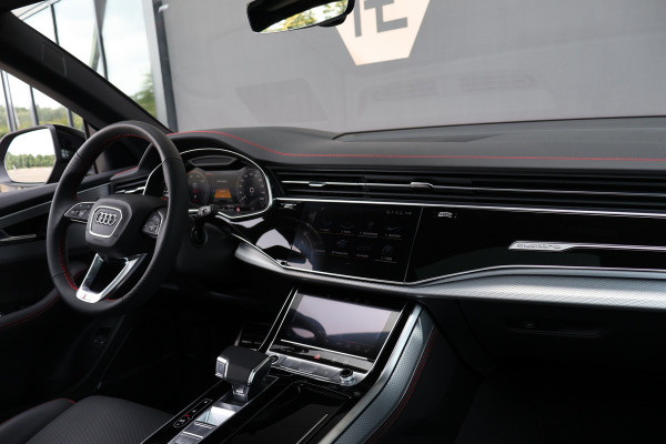 Audi Q8 60 TFSI e quattro Pro Line S Competition 490pk ACHTERAS BESTURING| STOELVERWARMING & VERKOELING | MASSAGE | ADAPTIVE | TREKHAAK | SFEERVERLICHTING | RED STITCHING |