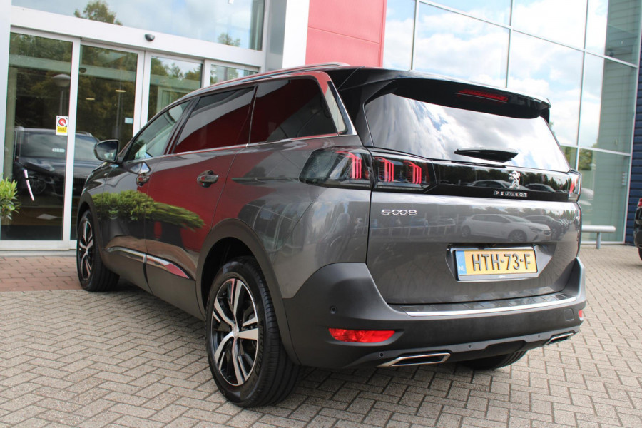Peugeot 5008 1.2 130PK AUTOMAAT GT | NAVIGATIE | APPLE CARPLAY/ANDROID AUTO | ADAPTIVE CRUISE CONTROL | KEYLESS ENTRY/START | FULL LED KOPLAMPEN | 18" LICHTMETALEN VELGEN | CLIMATE CONTROL | 7-PERSOONS! | STOEL VERWARMING | DODEHOEK DETECTIE |