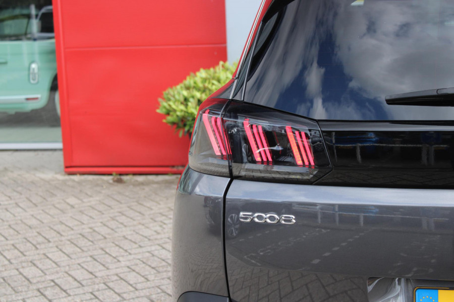 Peugeot 5008 1.2 130PK AUTOMAAT GT | NAVIGATIE | APPLE CARPLAY/ANDROID AUTO | ADAPTIVE CRUISE CONTROL | KEYLESS ENTRY/START | FULL LED KOPLAMPEN | 18" LICHTMETALEN VELGEN | CLIMATE CONTROL | 7-PERSOONS! | STOEL VERWARMING | DODEHOEK DETECTIE |