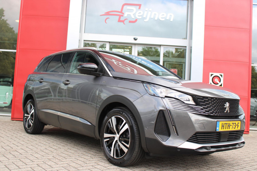Peugeot 5008 1.2 130PK AUTOMAAT GT | NAVIGATIE | APPLE CARPLAY/ANDROID AUTO | ADAPTIVE CRUISE CONTROL | KEYLESS ENTRY/START | FULL LED KOPLAMPEN | 18" LICHTMETALEN VELGEN | CLIMATE CONTROL | 7-PERSOONS! | STOEL VERWARMING | DODEHOEK DETECTIE |