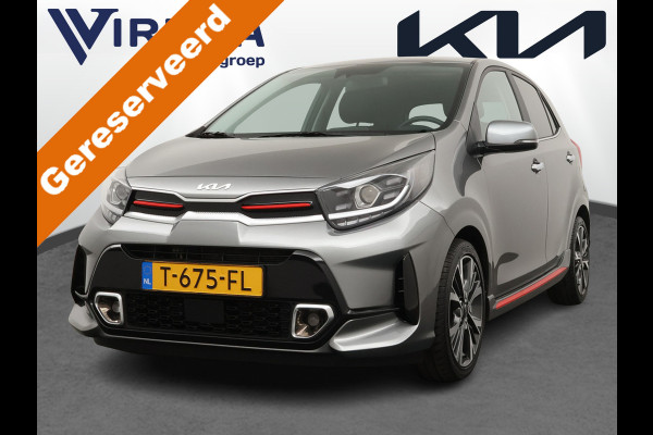 Kia Picanto 1.0 T-GDi GT-Line 5p 100PK! - Navigatie - Climate Control - Schuif/Kanteldak - Stoel/Stuur Verwarming - Leder - Fabrieksgarantie Tot 2030