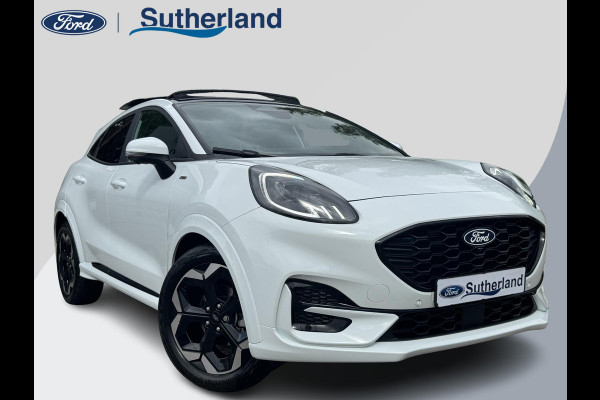 Ford Puma 1.0 EcoBoost Hybrid ST-Line X 155pk Automaat | Panoramadak | Afneembare trekhaak | Winter Pack | Adaptive cruise control | 360 graden camera | Bang&Olufsen | Elektrsiche achterklep | Matrix LED