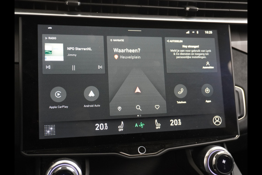 Lynk & Co 01 1.5 PHEV AUT-7 4wd 261pk Pano-Schuif-K-dak 20" 360°Camera Apple Carplay Android Auto Adaptive-Cr NaviPdc-a+v Ecc Keyless Led M-B Elek.Memory.Stoel File assistent Dodehoek detector Elektrisch bedienbare achterklep Rijstrooksensor Wifi Verkeersbord detectie 425Nm koppel 3,7kw laadvermogen A-label Euro 6 Hybride Benzine / Elektrisch rijden tot ca 69km  1800kg trekvermogen