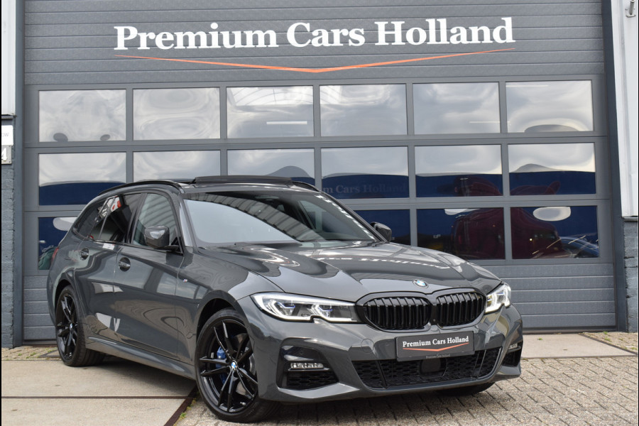 BMW 3 Serie Touring 330e xDrive M-Sport 292 Pk Dravit Grijs Metallic Pano Memory Head-Up Leder Keyless Trekhaak 19 Inch