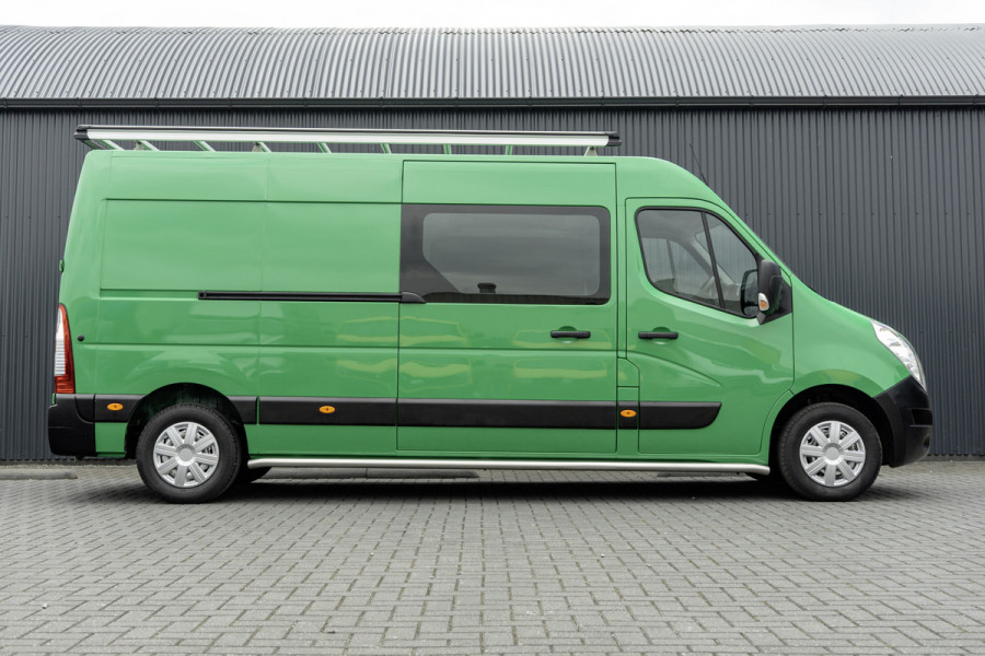 Renault Master T35 dCi | L3H2 | Imperiaal | Ladder | PDC | Camera | Navi | Cruise | Airco | Zijschuifdeur R+L | Euro 6