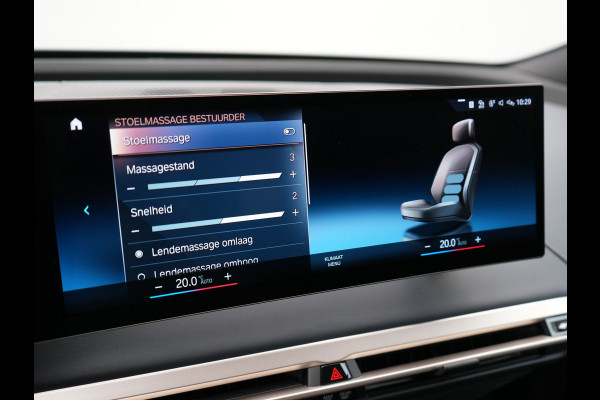 BMW iX xDrive40 High Executive 77 kWh INCL BTW | Trekhaak af Fabriek | Panodak | Lederen Comfortzetels Massage & Memory | 360 Camera | Head Up | Widescreen | 22"L.M | Harman Kardon |