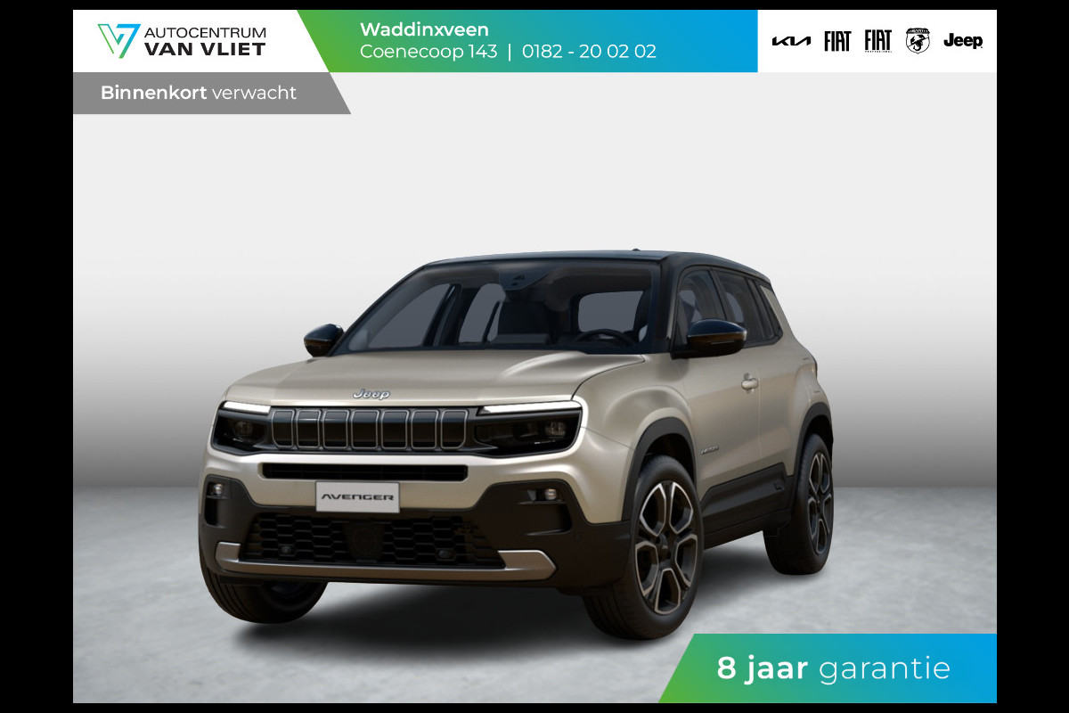 Jeep Avenger 1.2 e-Hybrid Summit | Winter Pack | Schuif/Kanteldak | Infotaiment&Convenience Pack | Bicolore Jeep Avenger 1.2 e-Hybrid Summit | Winter Pack | Schuif/Kanteldak | Infotaiment&Convenience Pack | Bicolore