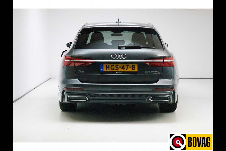 Audi A6 Avant 50 TFSI e quattro 300 PK 2X S-Line Advanced edition | 20" | Stoel- & achterbankverwarming Adaptive Cruise, Navigatie, Matrix Led, Daytona grijs metallic, Elec. achterklep, Afneembare trekhaak