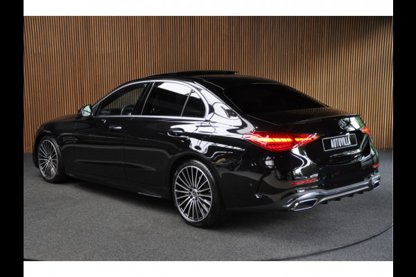Mercedes-Benz C-Klasse 180 AMG Panodak Navi Leer Camera PTS Nightpack PTS Ambient LM velgen