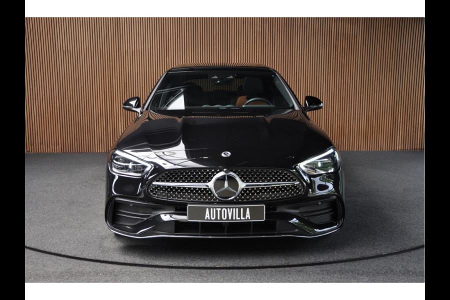 Mercedes-Benz C-Klasse 180 AMG Panodak Navi Leer Camera PTS Nightpack PTS Ambient LM velgen