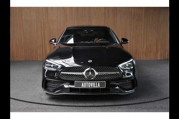 Mercedes-Benz C-Klasse 180 AMG Panodak Navi Leer Camera PTS Nightpack PTS Ambient LM velgen