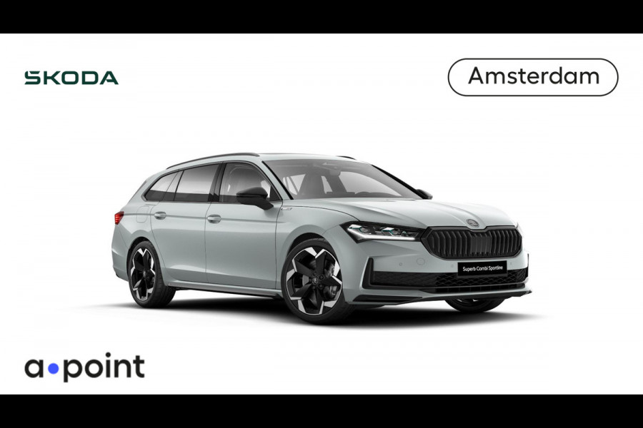 Škoda Superb Combi Sportline Business PHEV 1.5 TSI 204 pk 6 versn. DSG | Dynamic chassis control| Panoramadak | Lichtmetalen velgen 19 inch | Travel assist plus | Canton soundsystem