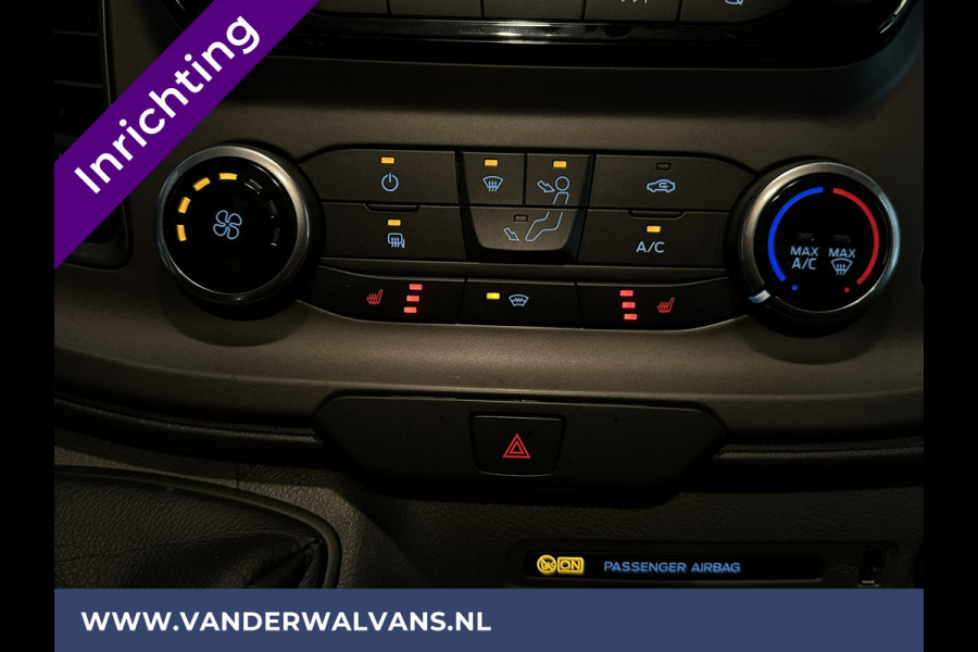 Ford Transit Custom 2.0 TDCI 131pk L1H1 Inrichting Euro6 Airco | Navigatie | Android Auto | LED Cruisecontrol, Stoelverwarming, Verwarmde voorruit, Parkeersensoren, Bijrijdersbank