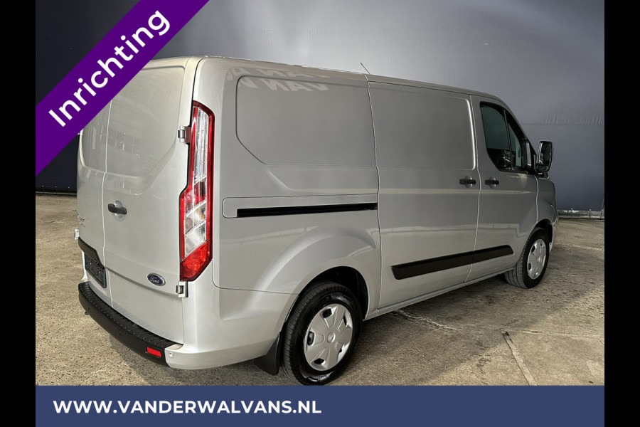 Ford Transit Custom 2.0 TDCI 131pk L1H1 Inrichting Euro6 Airco | Navigatie | Android Auto | LED Cruisecontrol, Stoelverwarming, Verwarmde voorruit, Parkeersensoren, Bijrijdersbank